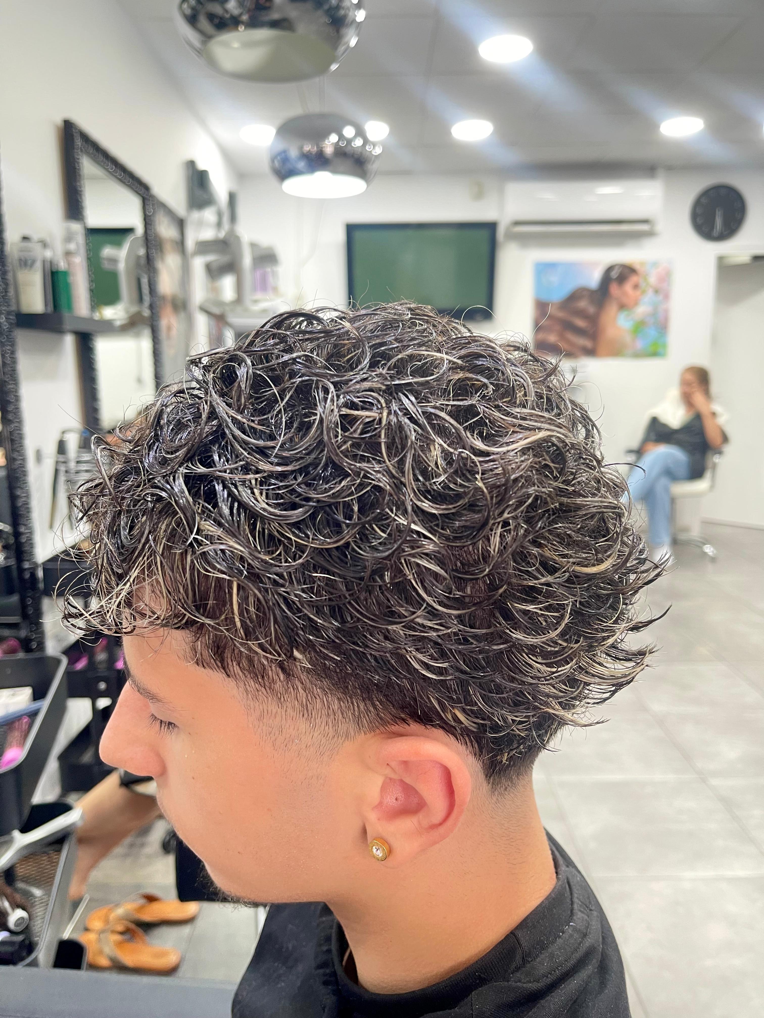 Permanente en hombre